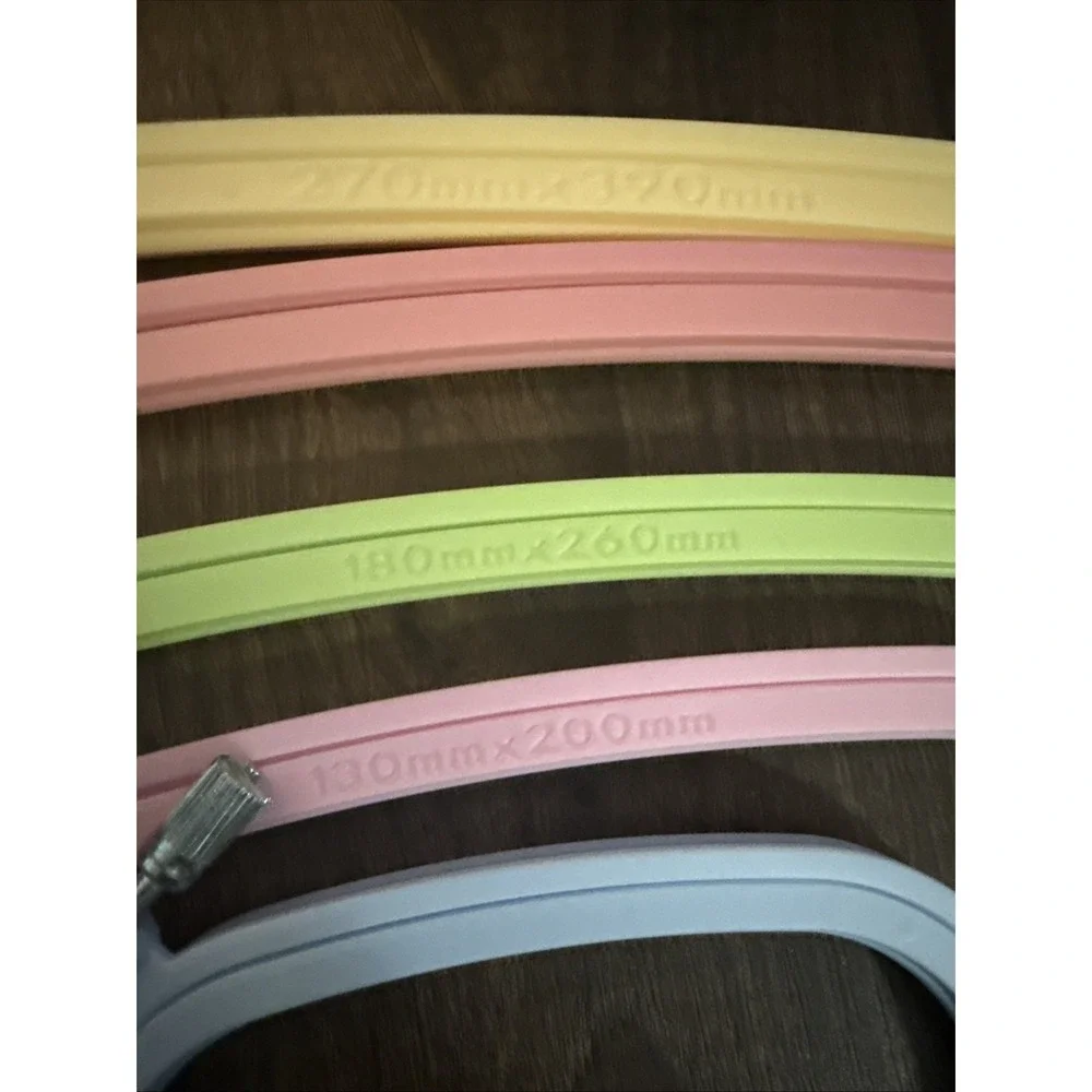 Square Embroidery Hoops Plastic Cross Stitch Hoop Frame Lot Of 5